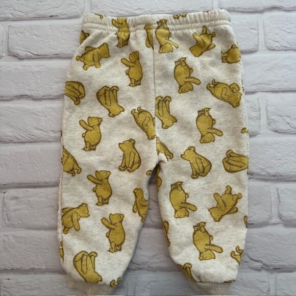Lot of 2 3-6 Months & 1 6 Months Pants Sweater Disney Pooh Bear Pink Blue Polka - Picture 3 of 12